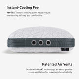 Bedgear Storm Performance Pillow - product shot, side view