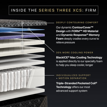 Beautyrest Black® Hybrid Series Three XCS 14.5" Firm Mattress