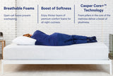 Casper Cloud One breathable foam and Core+ comfort features