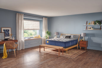 Remmington Soft Pillowtop Mattress - flat view, styled room view