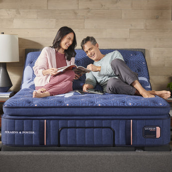 Stearns & Foster® Lux Estate Soft Euro Pillow Top Mattress - lifestyle view