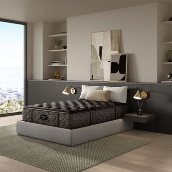 Beautyrest Black® Series One 14.25" Medium Mattress - angled view