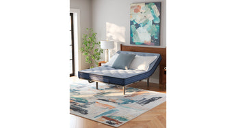 Sierra Sleep Peak 2.0 Bonnell Mattress, flexed on an adjustable base