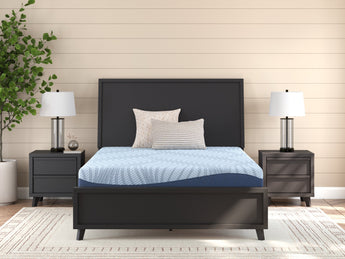 Sierra Sleep Peak 2.0 10 Memory Foam Mattress, front view in a bedroom setting
