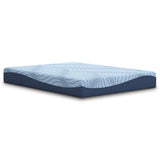 Sierra Sleep Peak 2.0 10 Memory Foam Mattress, angled product view of the quilted cover
