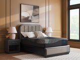 Sierra Sleep Millennium 2.0 Hybrid 16 Inch Mattress, shown on a bed in a bedroom setting