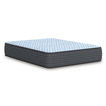 Sierra Sleep Destin Cove Firm Mattress, angled corner view of the quilted top and side panel
