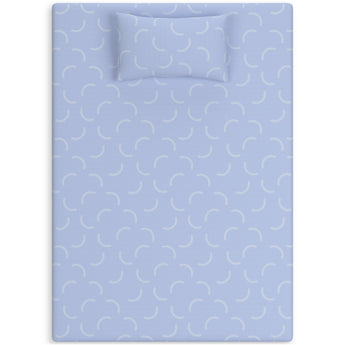 Sierra Sleep iKidz Ocean Mattress and Pillow, flat lay top view