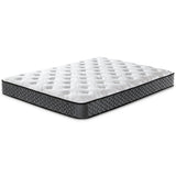 Sierra Sleep 8 Inch Bonnell Hybrid Mattress, angled studio view