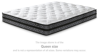 Sierra Sleep 10 Inch Pocketed Hybrid Mattress, angled view