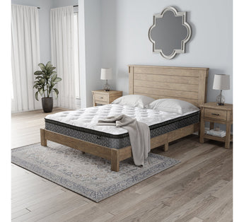 Sierra Sleep 12 Inch Pocketed Hybrid Full Mattress, bedroom lifestyle view