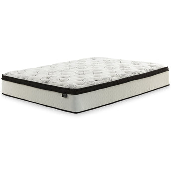 Sierra Sleep Chime 12 Inch Hybrid Mattress, angled corner view
