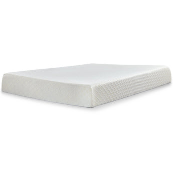 Sierra Sleep 10 Inch Chime Memory Foam Mattress, Queen angled studio view