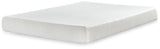 Sierra Sleep Chime 8 Inch Memory Foam Mattress, Queen size, white tight top