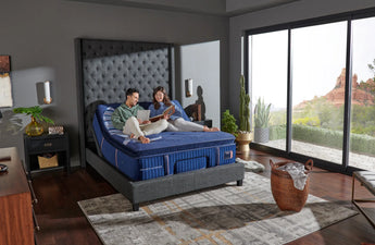 Stearns & Foster Reserve® 17" Soft Pillow Top Mattress - adjustable base pairing, lifestyle view