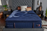 Stearns & Foster Reserve® 17" Soft Pillow Top Mattress - styled room view, flat view