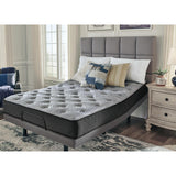 Sierra Sleep Comfort Plus Mattress on an adjustable base in a bedroom setting