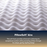 Serta Perfect Sleeper Cascade Canyon Plush 13.5" Mattress - PillowSoft Aire foam detail