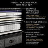 Beautyrest - Mattress Overstock | Mattress Store | Kentucky - Beautyrest Black® Series Four 16.75" Firm Apex Top Hybrid Mattress