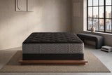 Jamison Clarion Firm mattress in a styled bedroom, foot-of-bed view