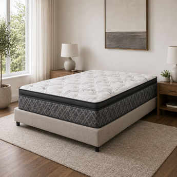 Jamison Park Meadow 12 Pillow Top mattress on upholstered base, Mattress Overstock Kentucky