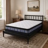 Jamison Wellington 8 Pillowtop mattress on black metal bed, Mattress Overstock Kentucky