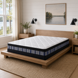 Jamison Wellington 8 Pillowtop mattress on natural wood platform, Mattress Overstock Kentucky