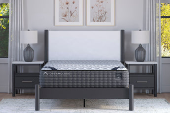 DreamCloud Luxe Memory Foam mattress, front lifestyle view