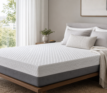 Responsive mattress surface in bright bedroom for durability guide
