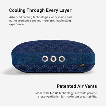 Bedgear Night Ice Performance Pillow - product shot, side view