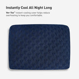 Bedgear Night Ice Performance Pillow - product shot, top view