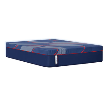 Studio silo of the Sealy Posturepedic® Elite Albany II 13-inch Hybrid Medium Mattress on a white background, showing the full mattress profile and Elite Hybrid label