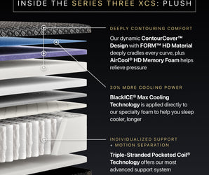 Beautyrest Black® Hybrid Series Three XCS 14.5" Plush Mattress