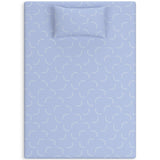Sierra Sleep iKidz Ocean Mattress and Pillow, flat lay top view