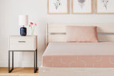 Sierra Sleep iKidz Coral Mattress and Pillow, close up of coral cover and matching pillow