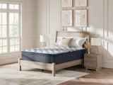 Sierra Sleep Plush Luxe 2.0 Mattress, angled lifestyle view on bed frame