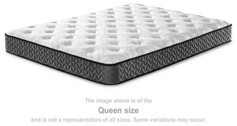 Sierra Sleep 8 Inch Bonnell Hybrid Mattress, angled view