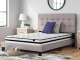 Sierra Sleep 8 Inch Chime Innerspring Mattress on an upholstered bed in a bedroom