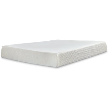 Sierra Sleep 10 Inch Chime Memory Foam Mattress, Twin angled studio view