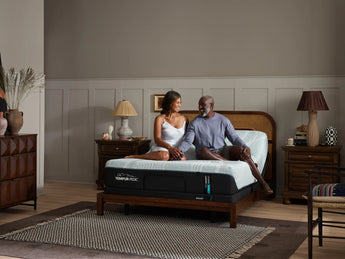 Tempur-Pedic ProAdapt® 12" Medium Mattress - undressed bed view