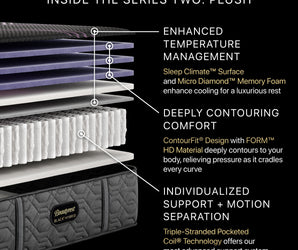 Beautyrest Black® Series Two 14.25" Plush Hybrid Mattress