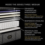 Beautyrest - Mattress Overstock | Mattress Store | Kentucky - Beautyrest Black® Series Three 15.75" Medium Hybrid Mattress