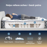 Serta Perfect Sleeper Cascade Canyon Plush 13.5" Mattress - pressure relief and features