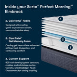 Serta Perfect Morning Elmbrook Plush Pillow Top 15" Mattress - inside the mattress, layer by layer