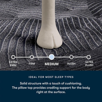 Serta Perfect Morning Fountains Medium Pillow Top 16" Mattress - medium firmness scale