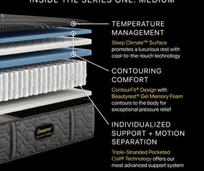 Beautyrest Black® Series One 14.25" Medium Hybrid Mattress
