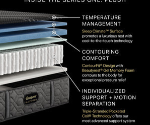 Beautyrest Black® Series One 13.25" Plush Hybrid Mattress