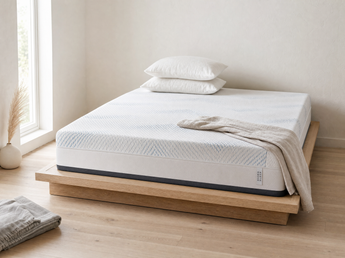 Sierra Sleep Millennium Cushion Firm Gel Memory Foam Hybrid Mattress, bedroom setting
