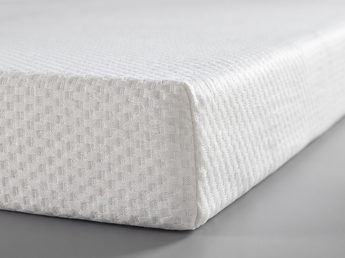Sierra Sleep Chime 8 Inch Memory Foam Mattress, knit cover detail