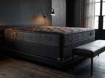 Jamison Sleep Response Apex Pro Cushion Firm mattress, side profile showing the mattress height